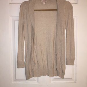 tan cardigan
